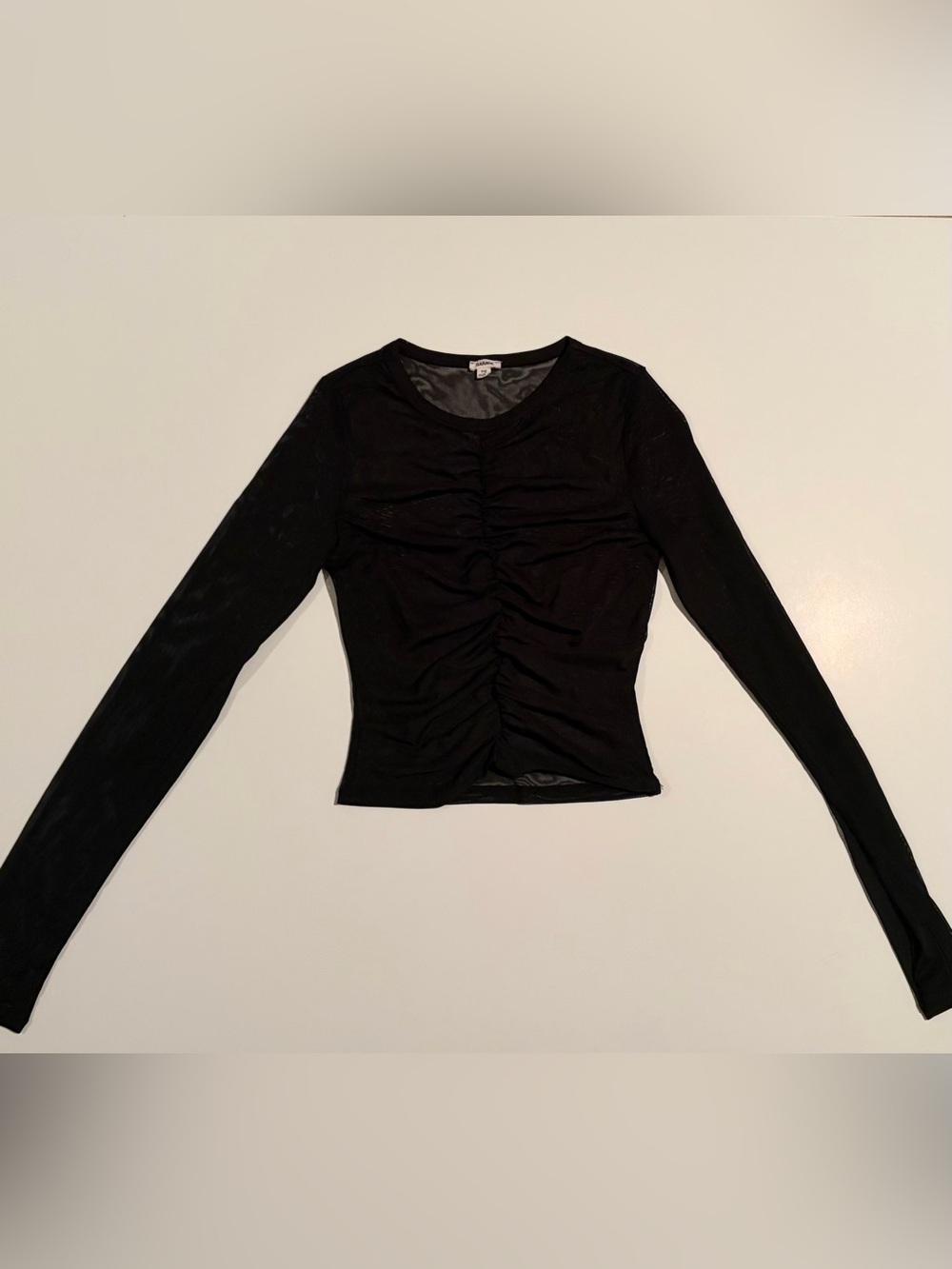 Garage Sheer Long Sleeve Top